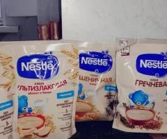 Кашы Нестле 80р за пачку белак 70р